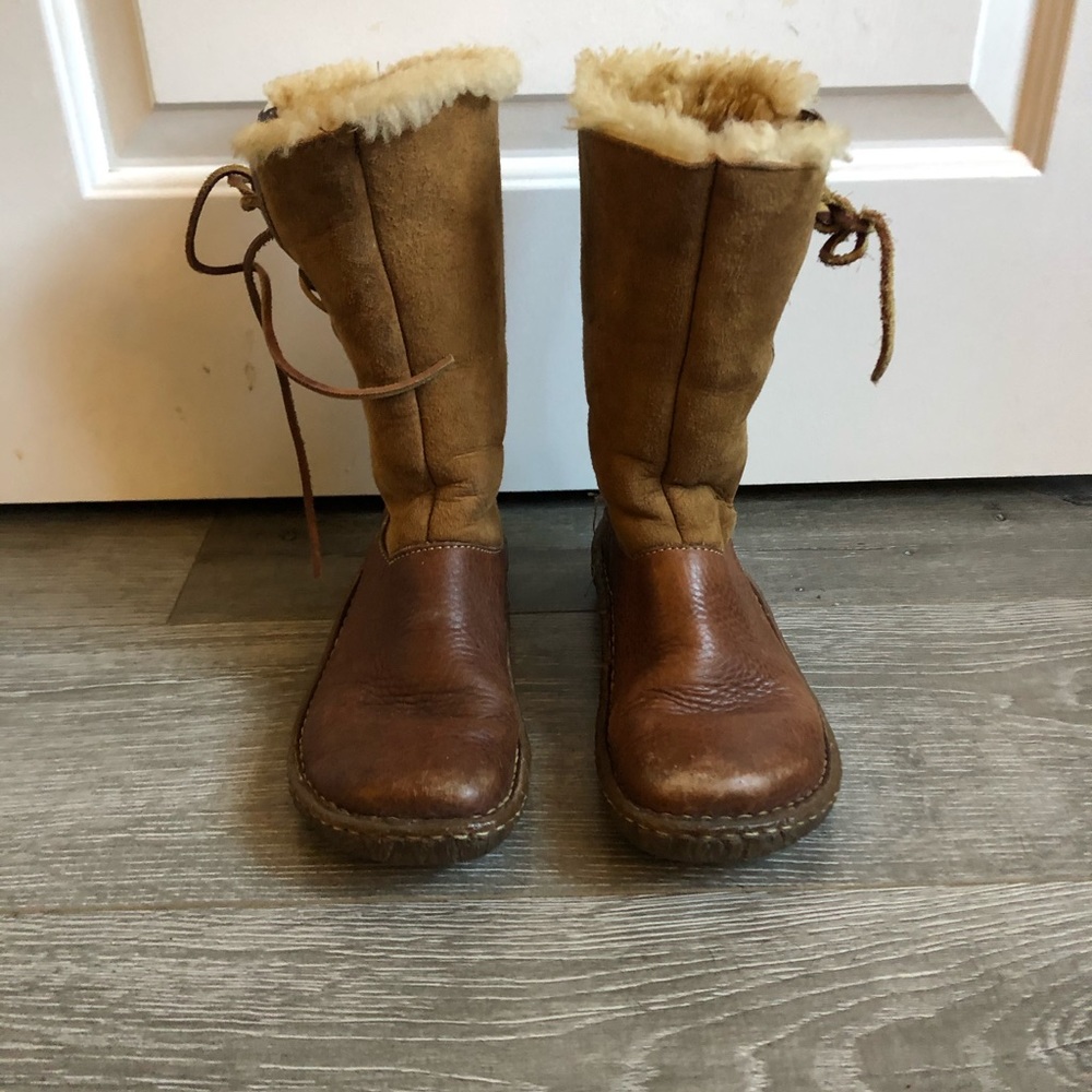 Born Fleece-Lined Suede Boots